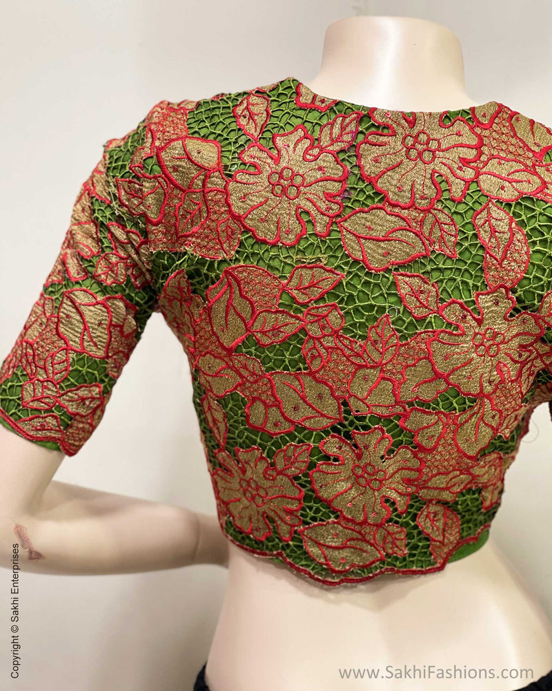 BL-W03370 Cutwork Floral blouse
