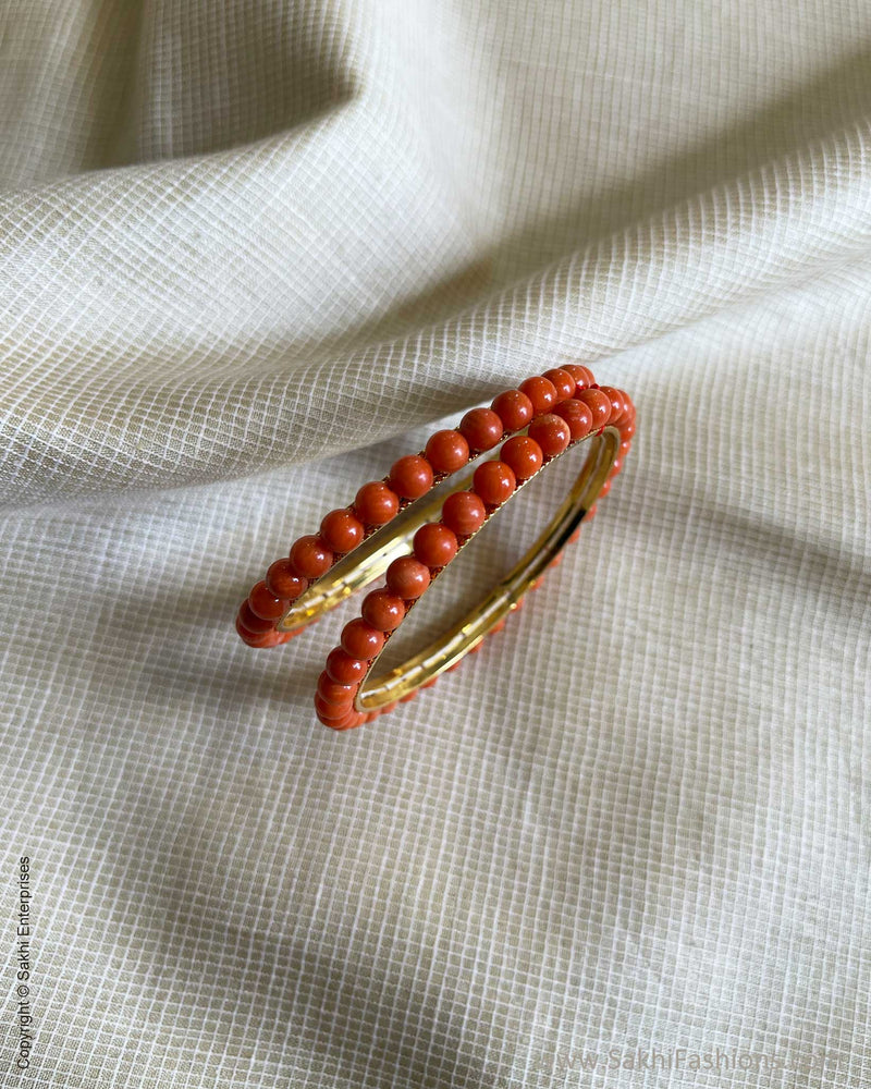 AJ-W04864 Coral Bangle set