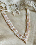 AJ-W04855 Real Cream Pearls set