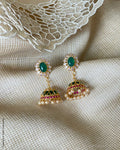 AG-W23736 Gold Jhumka Earring