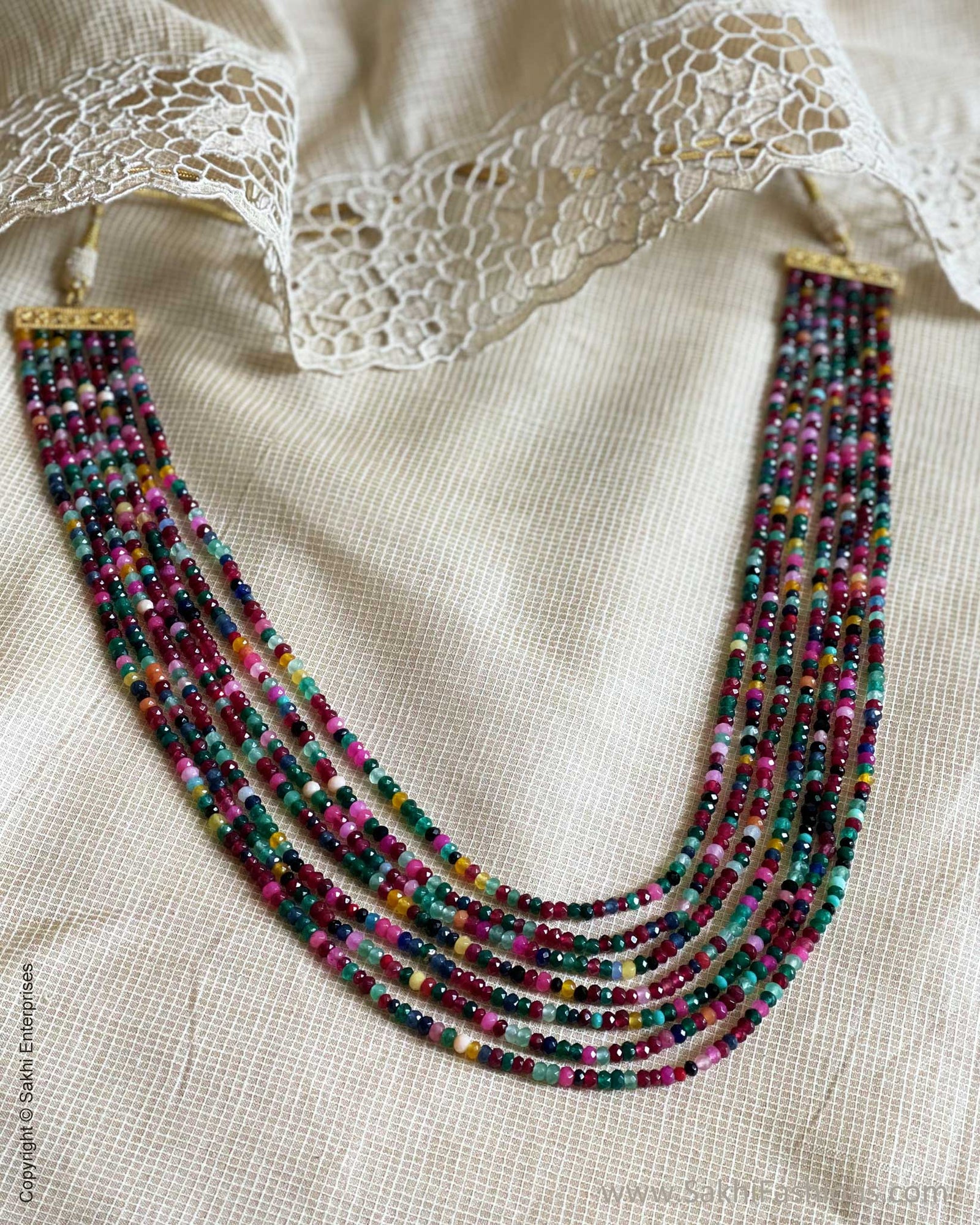 AJ-W04598 Multi layer Bead Mala – sakhifashions