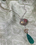 AS-W02828 Pure Silver Mala