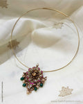 AS-W02840 Silver Gold Choker