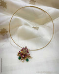 AS-W02839 Silver Gold Choker