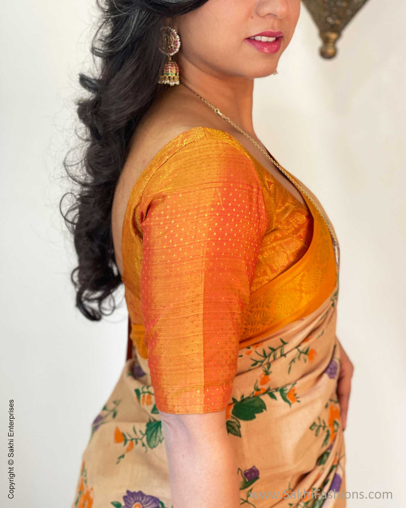 BL-W23831R Mustard Kanchi RBlouse