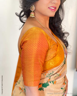BL-W23831R Mustard Kanchi RBlouse