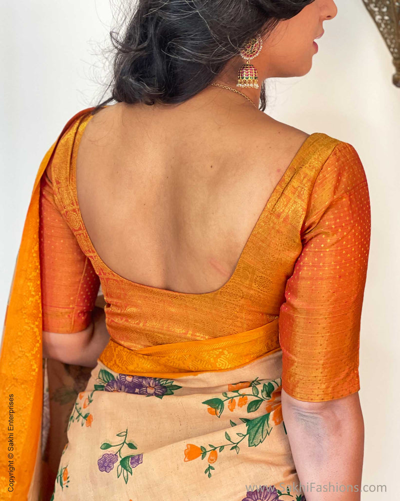 BL-W23831R Mustard Kanchi RBlouse
