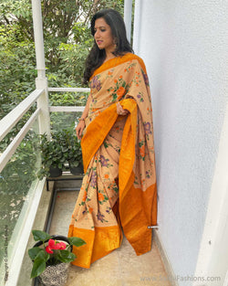 EE-V14626 Floral Yellow Cotton