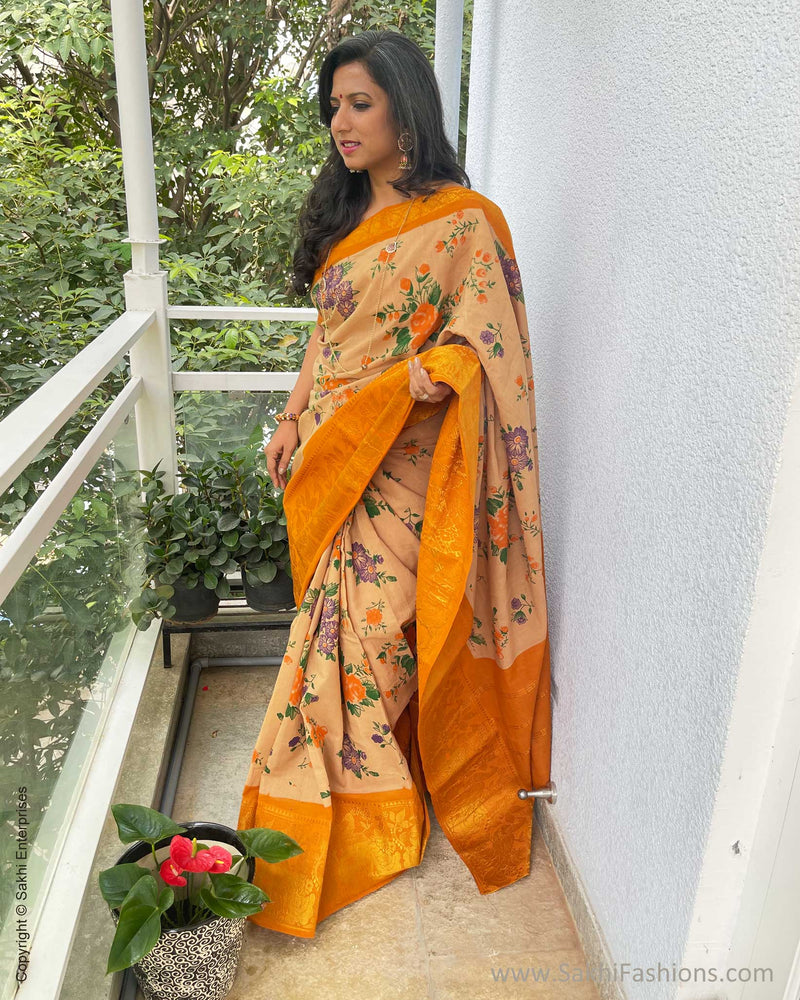 EE-V14626 Floral Yellow Cotton