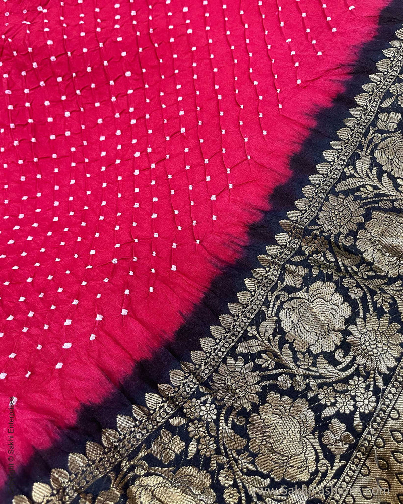 DP-W05134 Bandhini Pink Black