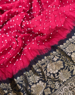 DP-W05134 Bandhini Pink Black