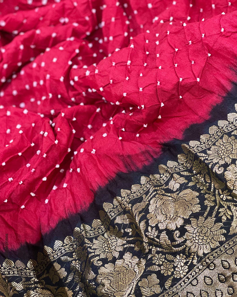 DP-W05134 Bandhini Pink Black