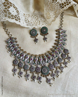 AJ-W06969 Statement Necklace Set