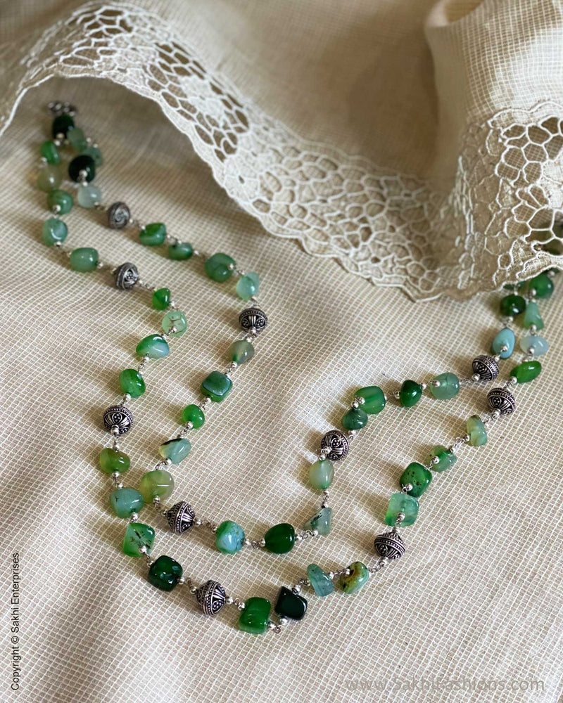 AJ-W06989 Green Necklace Set
