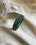 AJ-W03262 Statement Bangle Green