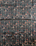 BL-V19767 Black Ajrak Fabric