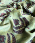 BL-V19775 Green Ajrak Fabric