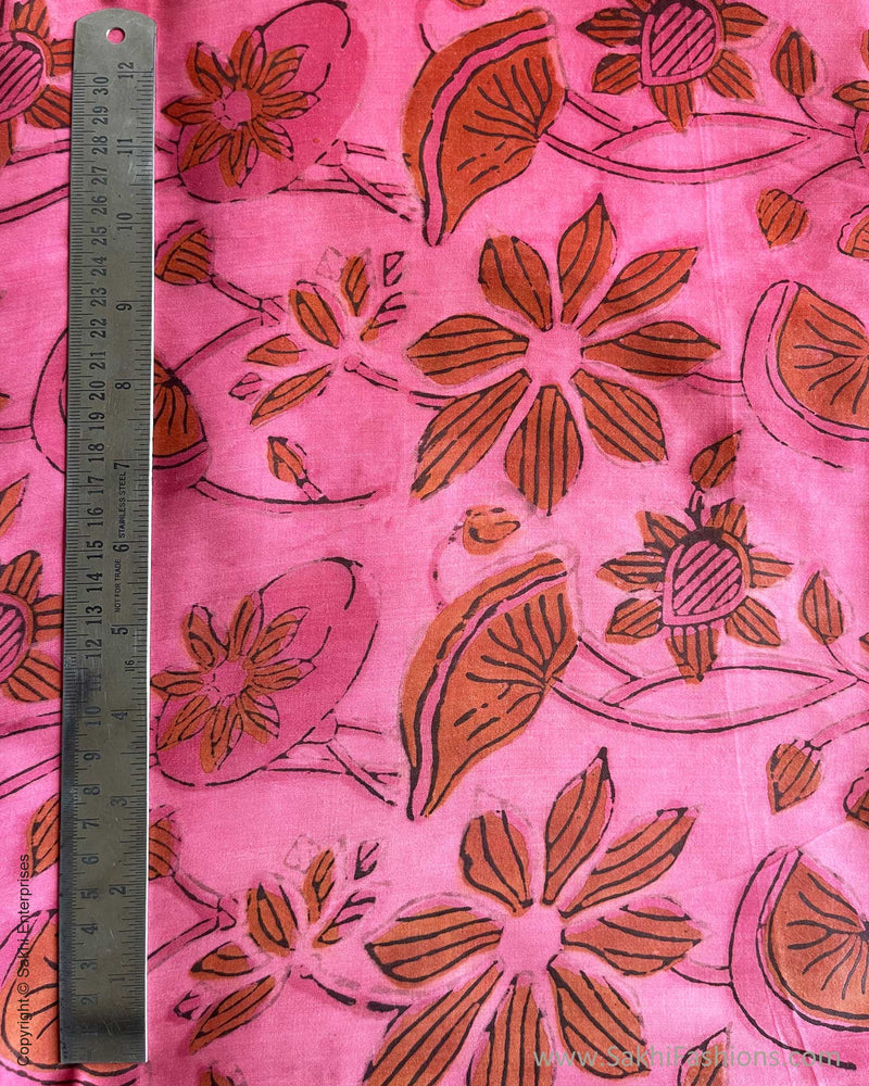 BL-V19773 Pink Ajrak Fabric