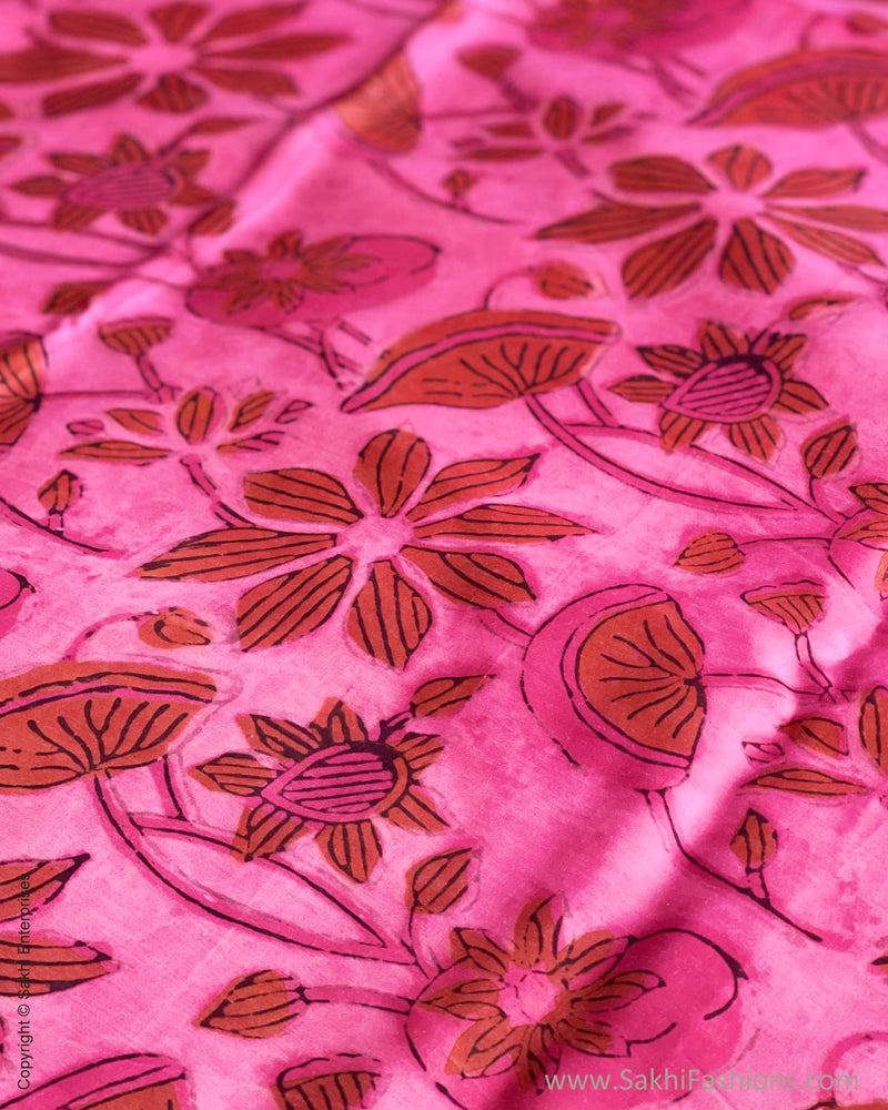 BL-V19773 Pink Ajrak Fabric