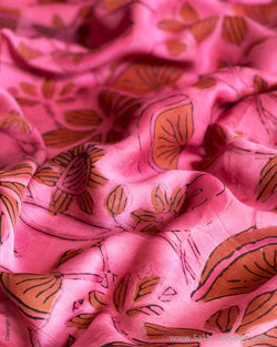 BL-V19773 Pink Ajrak Fabric