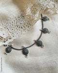 AS-W08983 Green Silver Necklace