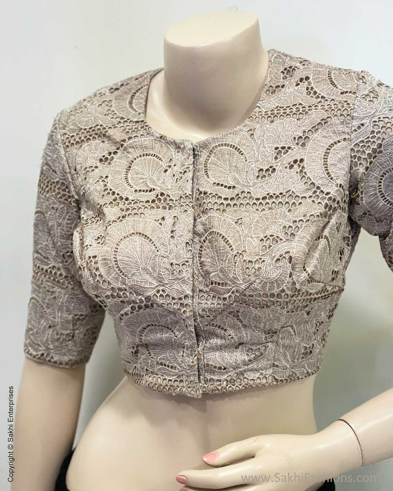 Silver Cutwork designer Blouse | Sakhi Fashions – sakhifashions