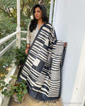 EE-W10227 Black Tussar Salwar