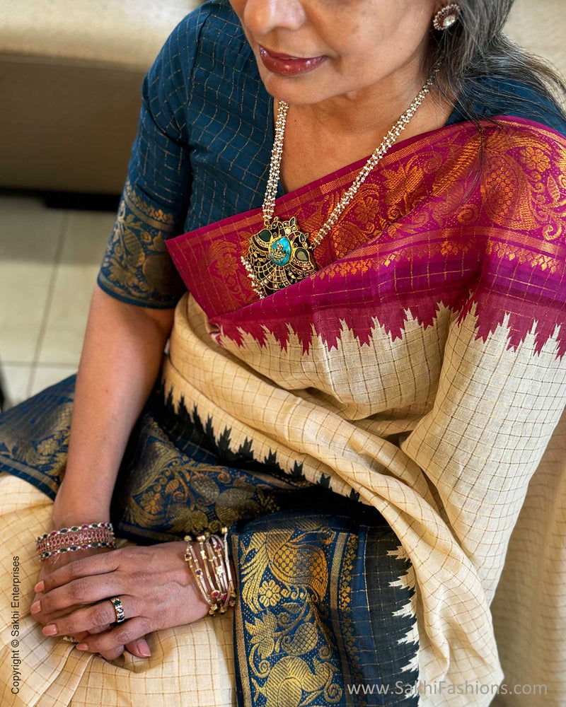 EE-W10522 Madurai Cotton Saree