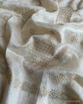 BL-W8227 Cream Tussar Kasuthi Blouse