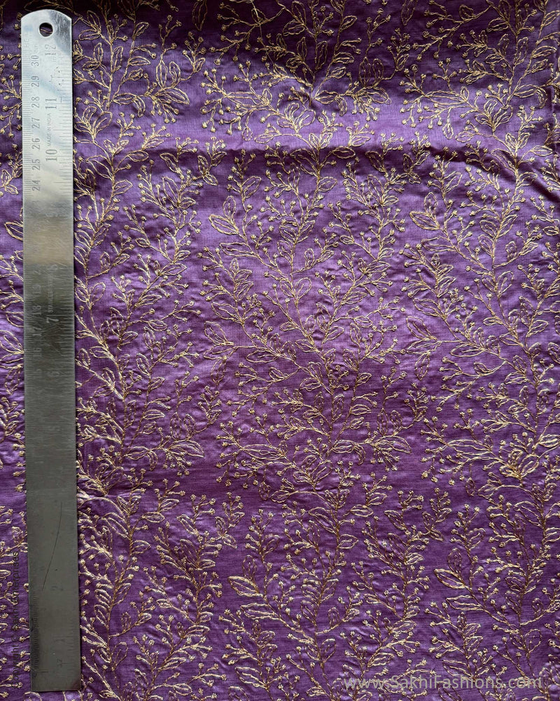 BL-V17879 Purple Tussar Blouse