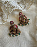 AS-W11640 Silver Gold Earring