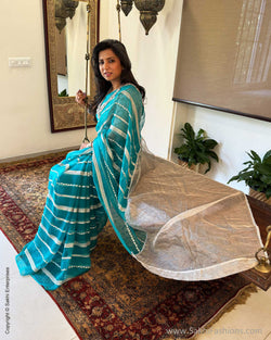 EE-V18008 Green Organza Saree