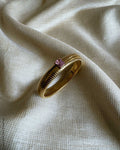 AJ-W11900 Gold Pink Bangle