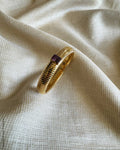 AJ-W11903 Gold Purple Bangle