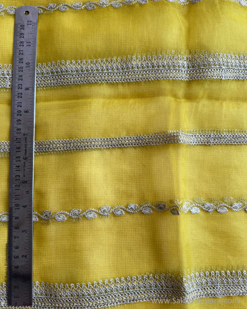 BL-R34942 Lemon Organza Blouse