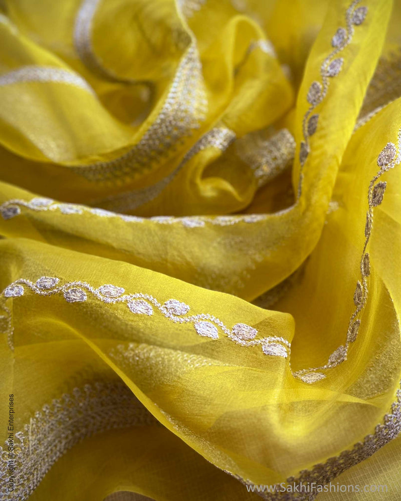 BL-R34942 Lemon Organza Blouse