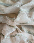 BL-R34941 Peach Organza Blouse