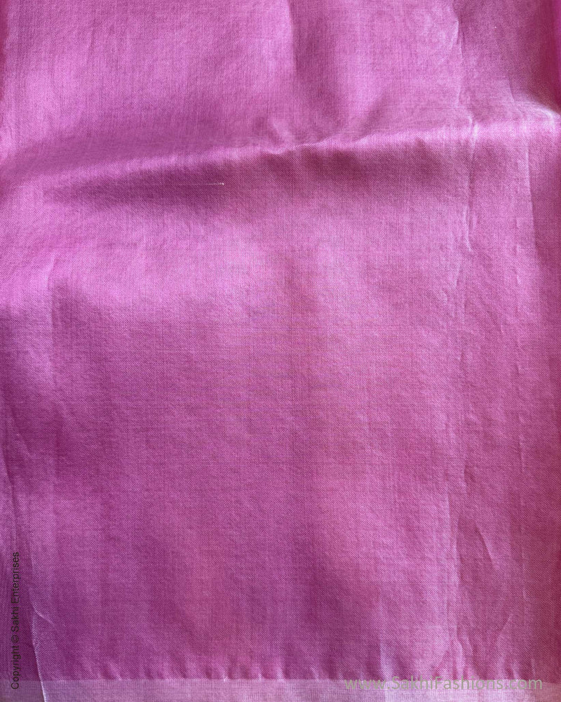 DP-W02729 Onion Pink Plain Saree