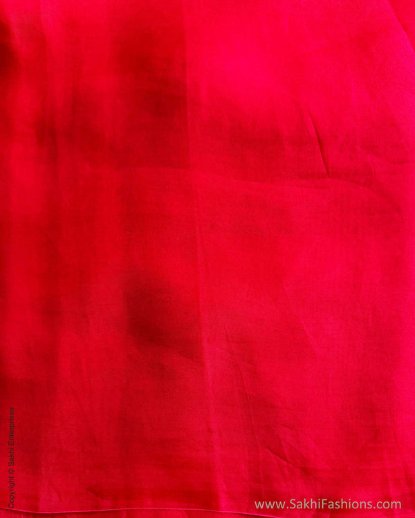 DP-V19294 Rani Pink Plain Saree