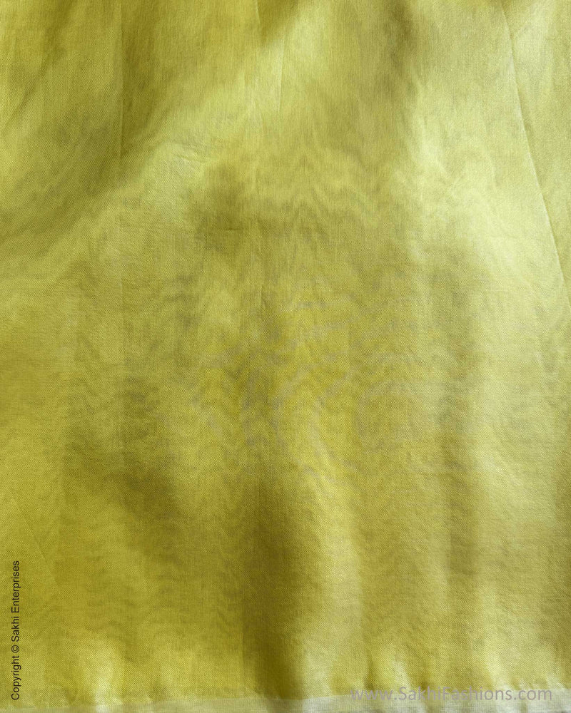 DP-V17615 Lemon Plain Org Saree