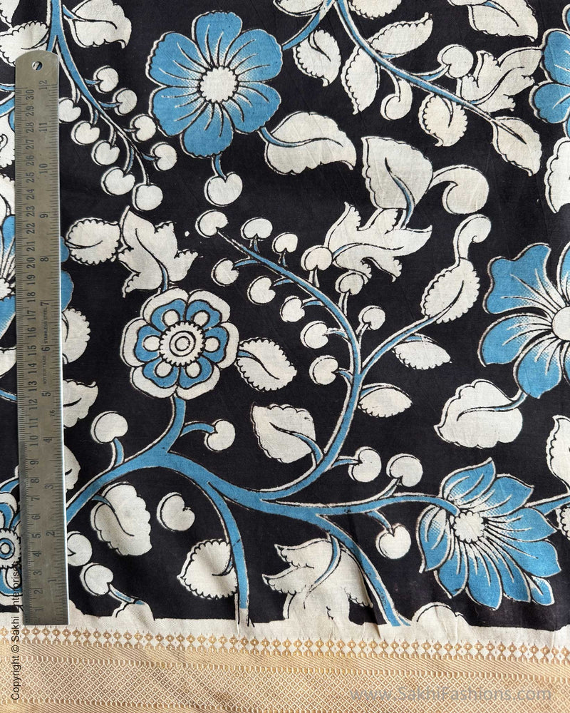 DP-W14833 Black Kalamkari Sari