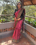 EE-Y13476 Kalamkari Tussar Saree