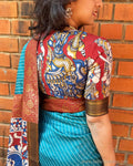 BL-X16303R Red Kalamkari Blouse