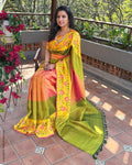 EE-Y13112 Floral Kanchi sari