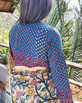 BL-R43586 Indigo Cutwork Rblouse