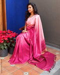 EE-Y12814 Shaded Pink kanchi sari