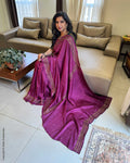 EE-W13032 Magenta Tussar Saree