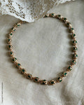 AJ-W16239 Kundan Green Necklace