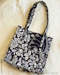 AC-W16332 Black Kalamkari Tote