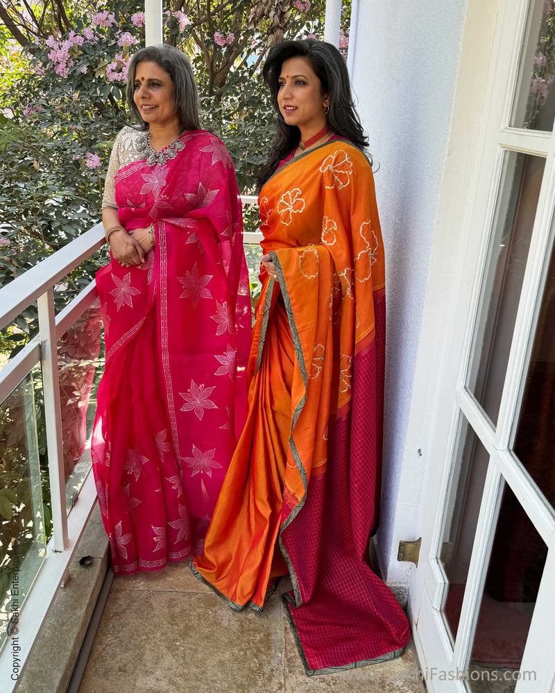 EE-W16787 Floral Kanchi Saree